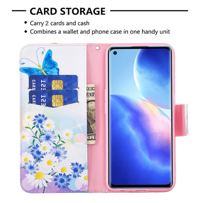 For OPPO Reno5 Colored Drawing Pattern Horizontal Flip Leather Case with Holder & Card Slots & Wallet(Butterfly Love) by buy2fix