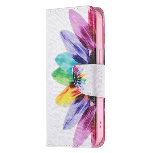 For iPhone 13 Colored Drawing Pattern Horizontal Flip Leather Case with Holder & Card Slots & Wallet(Sunflower) - iPhone 13 Cases by buy2fix | Online Shopping UK | buy2fix