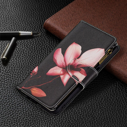 For OPPO A74 5G/A93 5G/A54 5G Colored Drawing Pattern Zipper Horizontal Flip Leather Case with Holder & Card Slots & Wallet(Lotus) by buy2fix