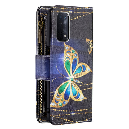 For OPPO A74 5G/A93 5G/A54 5G Colored Drawing Pattern Zipper Horizontal Flip Leather Case with Holder & Card Slots & Wallet(Big Butterfly) by buy2fix