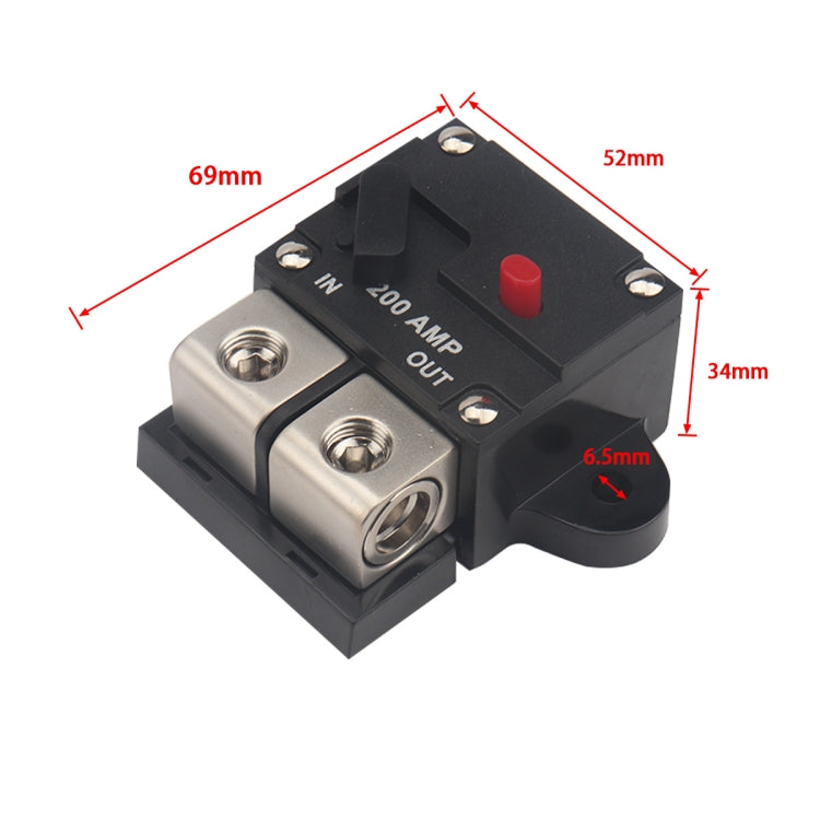A6071 200A Car / Yacht Audio Circuit Breaker with Accessory - Car Amplifiers by buy2fix | Online Shopping UK | buy2fix