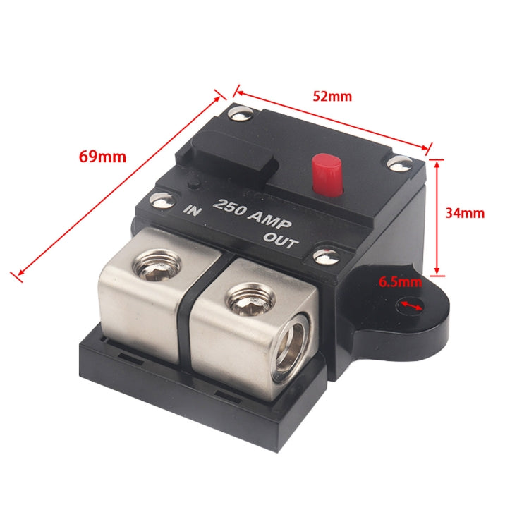 A6072 250A Car / Yacht Audio Circuit Breaker with Accessory - Car Amplifiers by buy2fix | Online Shopping UK | buy2fix
