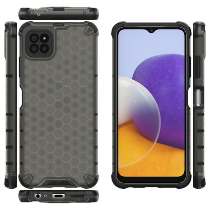 For Samsung Galaxy A22 5G Shockproof Honeycomb PC + TPU Protective Case(Black) by buy2fix