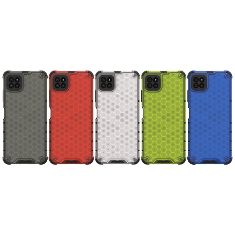For Samsung Galaxy A22 5G Shockproof Honeycomb PC + TPU Protective Case(Black) by buy2fix