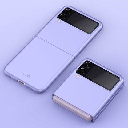 For Samsung Galaxy Z Flip3 5G Skin Feel Shockproof PC Fold Protective Case(Purple) by buy2fix