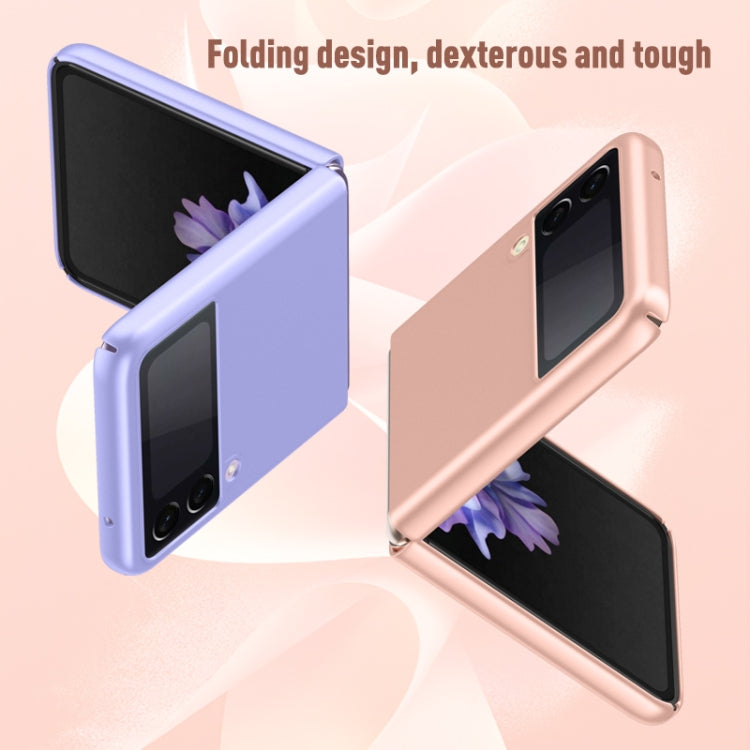For Samsung Galaxy Z Flip3 5G Skin Feel Shockproof PC Fold Protective Case(Purple) by buy2fix