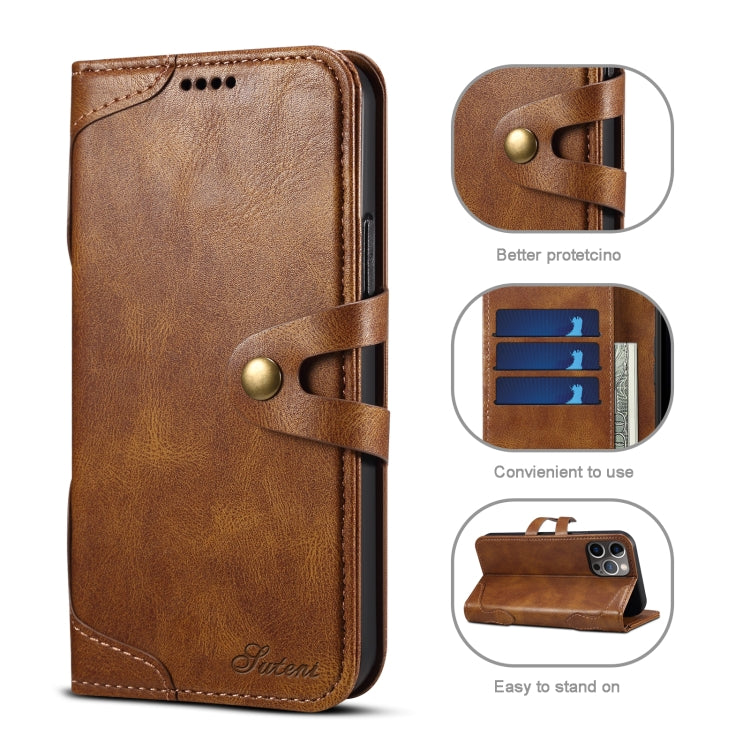For iPhone 13 mini Calf Texture Buckle Horizontal Flip Leather Case with Holder & Card Slots & Wallet (Brown) by buy2fix