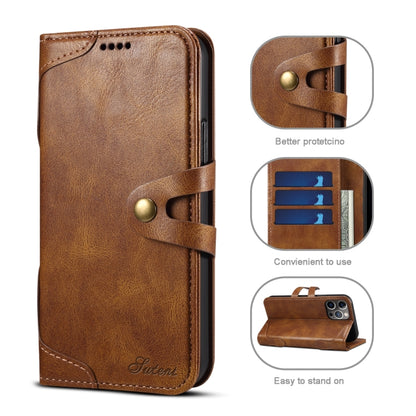 For iPhone 13 mini Calf Texture Buckle Horizontal Flip Leather Case with Holder & Card Slots & Wallet (Brown) by buy2fix
