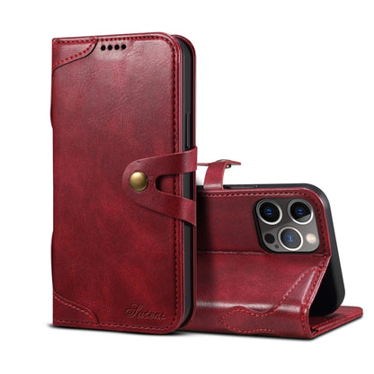 For iPhone 13 mini Calf Texture Buckle Horizontal Flip Leather Case with Holder & Card Slots & Wallet (Red) by buy2fix