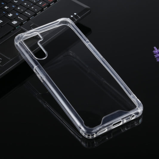 For OPPO A91 Four-corner Shockproof Transparent TPU + PC Protective Case by buy2fix