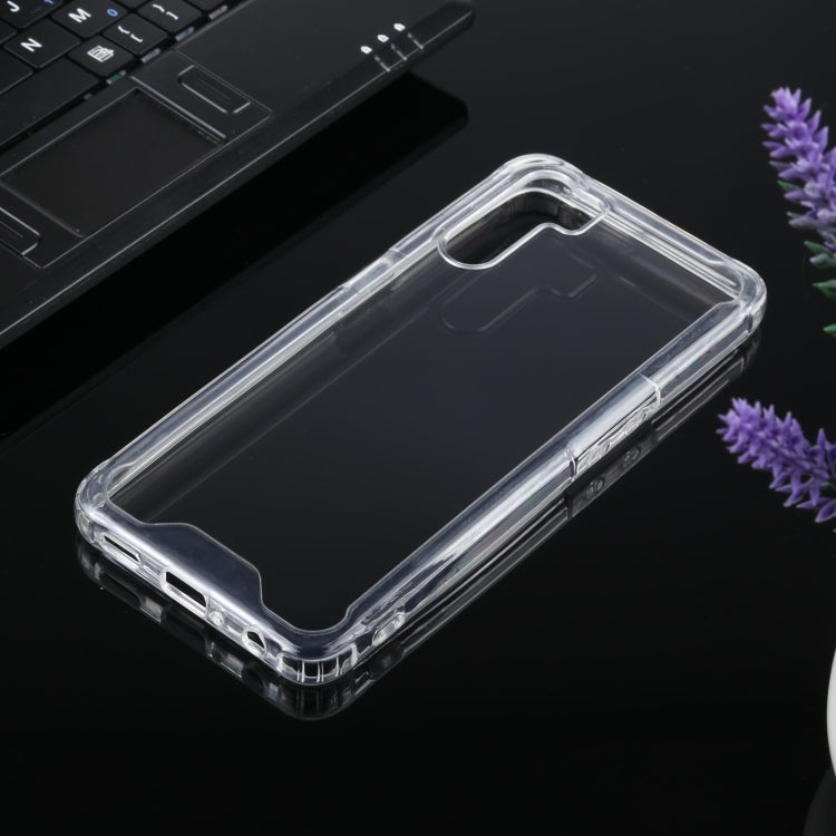 For OPPO A91 Four-corner Shockproof Transparent TPU + PC Protective Case by buy2fix