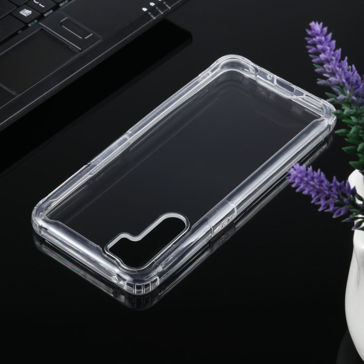 For OPPO A91 Four-corner Shockproof Transparent TPU + PC Protective Case by buy2fix