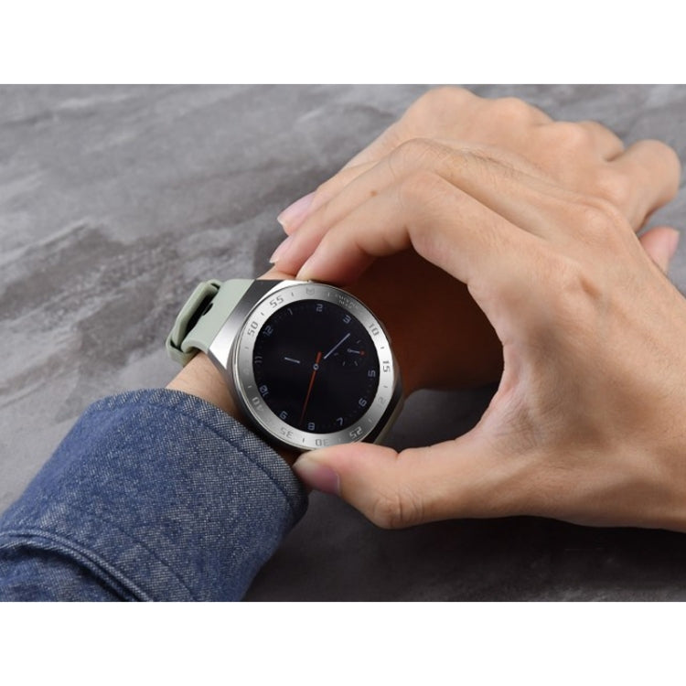 For Huawei Watch GT2e Smart Watch Stainless Steel Bezel Ring, Style:A Version Time(Silver Ring Black Lettering) by buy2fix