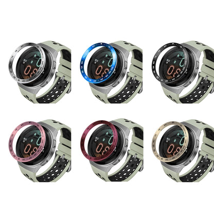 For Huawei Watch GT2e Smart Watch Stainless Steel Bezel Ring, Style:E Version Speed(Silver Ring Black Lettering) by buy2fix