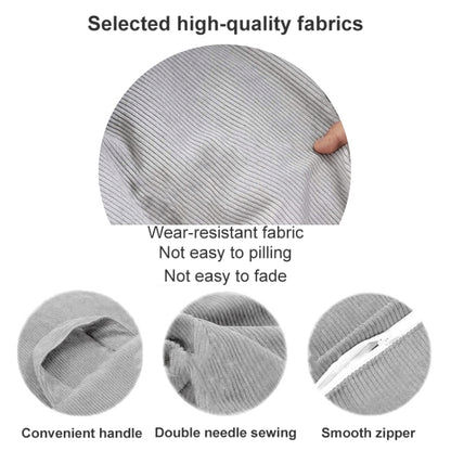 Corduroy Lazy Bean Bag Chair Sofa Cover, Size:100x120cm(Dark Grey) - Sofa Covers & Chair Covers by buy2fix | Online Shopping UK | buy2fix
