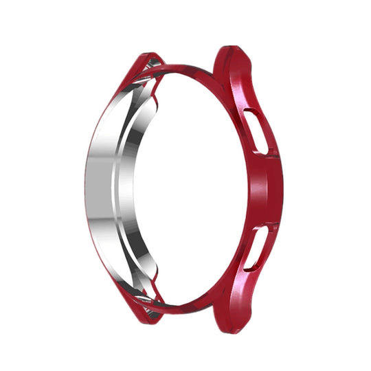 For Samsung Galaxy Watch4 Classic 42mm Electroplating Hollow Half-pack TPU Protective Case(Red)