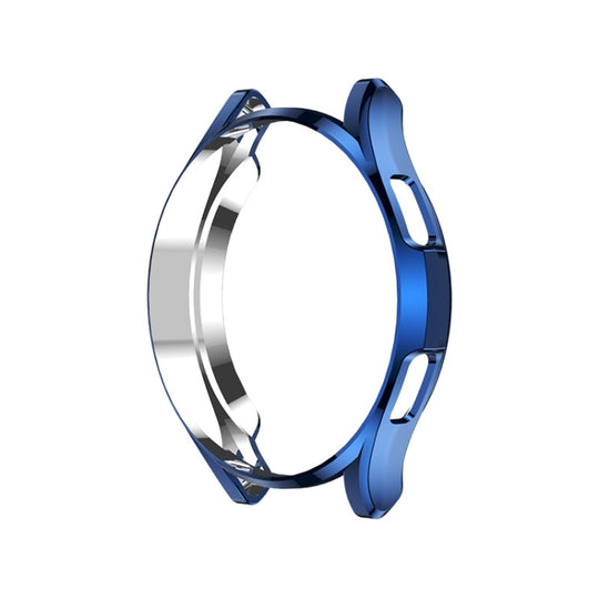 For Samsung Galaxy Watch4 Classic 42mm Electroplating Hollow Half-pack TPU Protective Case(Midnight Blue)