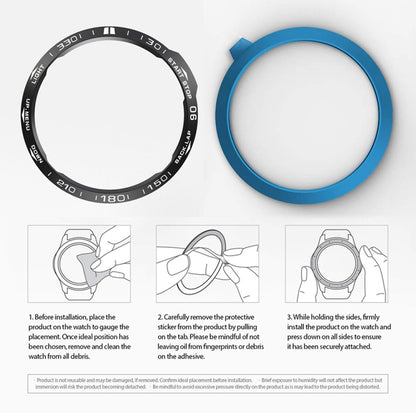 For Garmin Fenix 6/6 Pro/ 6 Sapphire Smart Watch Steel Bezel Ring, B Version(Black Ring White Letter) by buy2fix