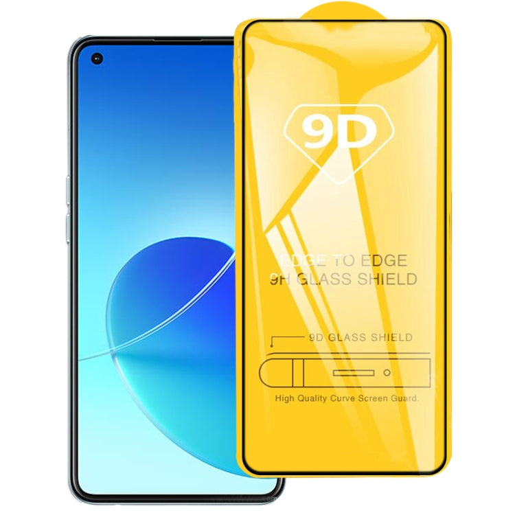 For OPPO Reno6 4G / Reno6 Z 9D Full Glue Full Screen Tempered Glass Film by buy2fix