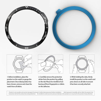 For Garmin Fenix 6X/6X Pro/6X Sapphire Smart Watch Steel Bezel Ring, B Version(Black Ring White Letter) by buy2fix