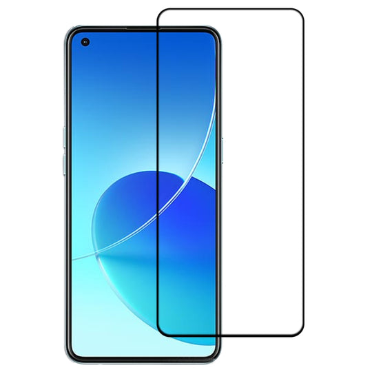 For OPPO Reno6 4G / Reno6 Z Full Glue Full Cover Screen Protector Tempered Glass Film