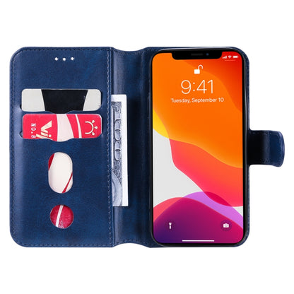 For iPhone 13 mini Classic Calf Texture PU + TPU Horizontal Flip Leather Case with Holder & Card Slots & Wallet (Blue) by buy2fix