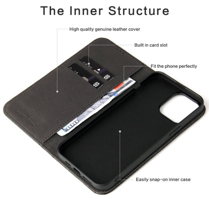 For iPhone 13 Pro Max Fierre Shann Crocodile Texture Magnetic Horizontal Flip Genuine Leather Case with Holder & Card Slot (Black) - iPhone 13 Pro Max Cases by FIERRE SHANN | Online Shopping UK | buy2fix