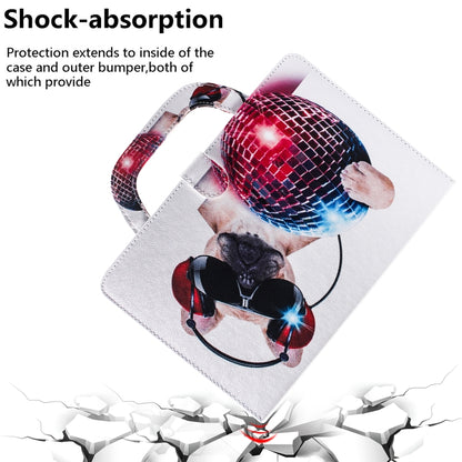 For iPad 10.2 / 10.5 / Air 2019 3D Colored Drawing Horizontal Flip Leather Case with Holder & Card Slot & Wallet & Handle(Fashion Dog) - iPad Air (2019) Cases by buy2fix | Online Shopping UK | buy2fix