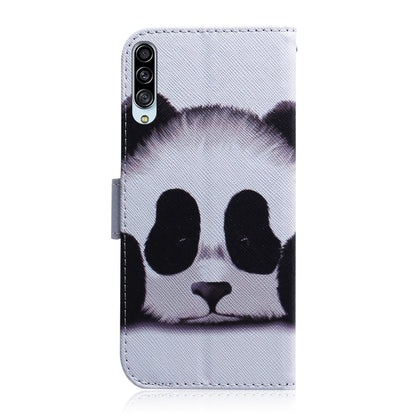 For Galaxy A90 5G Coloured Drawing Pattern Horizontal Flip PU Leather Case with Holder & Card Slots & Wallet(Panda) by buy2fix