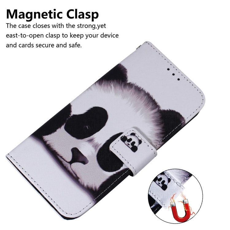 For Sony Xperia 5 Coloured Drawing Pattern Horizontal Flip PU Leather Case with Holder & Card Slots & Wallet(Panda) by buy2fix
