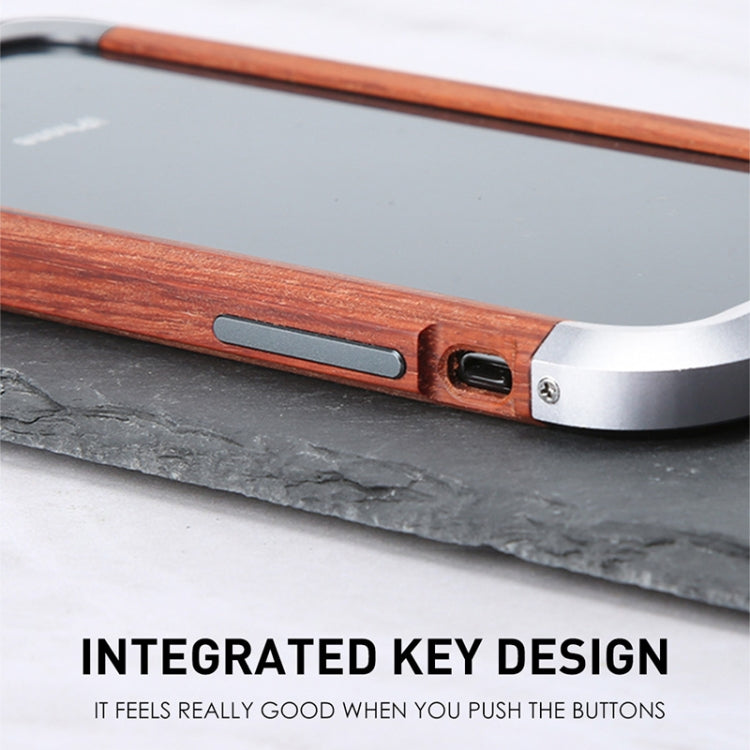For iPhone 13 Pro Max R-JUST Shockproof Iron + Wood Bumper Protective Case - iPhone 13 Pro Max Cases by R-JUST | Online Shopping UK | buy2fix