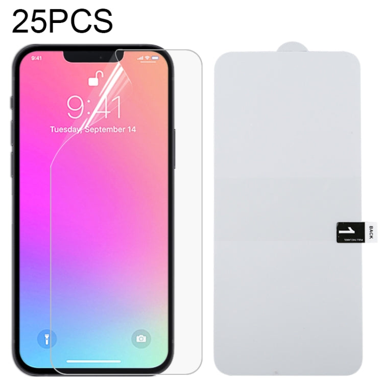 25 PCS Full Screen Protector Explosion-proof Hydrogel Film For iPhone 16e / 13 / 13 Pro / 14 - Front Protector by buy2fix | Online Shopping UK | buy2fix