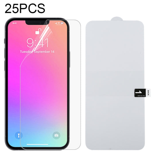 25 PCS Full Screen Protector Explosion-proof Hydrogel Film For iPhone 16e / 13 / 13 Pro / 14 - Front Protector by buy2fix | Online Shopping UK | buy2fix