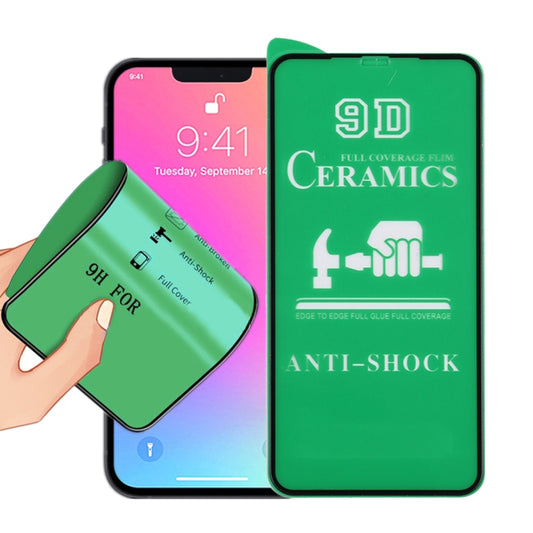 9D Full Screen Full Glue Ceramic Film For iPhone 16e / 14 / 13 / 13 Pro - Front Protector by buy2fix | Online Shopping UK | buy2fix