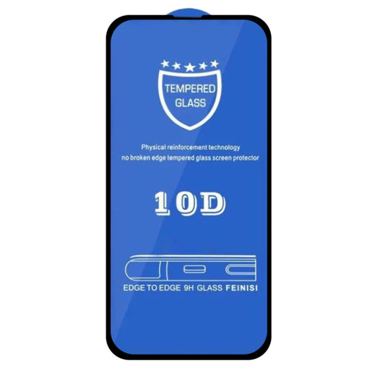 For iPhone 14 / 13 / 13 Pro 25pcs 9H 10D Full Screen Tempered Glass Screen Protector(Black) - iPhone 13 Tempered Glass by buy2fix | Online Shopping UK | buy2fix
