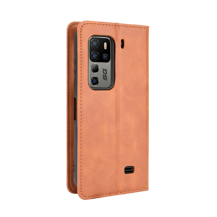 For Ulefone Armor 11 5G / Armor 11T 5G Magnetic Buckle Retro Crazy Horse Texture Horizontal Flip Leather Case with Holder & Card Slots & Photo Frame(Brown) by buy2fix