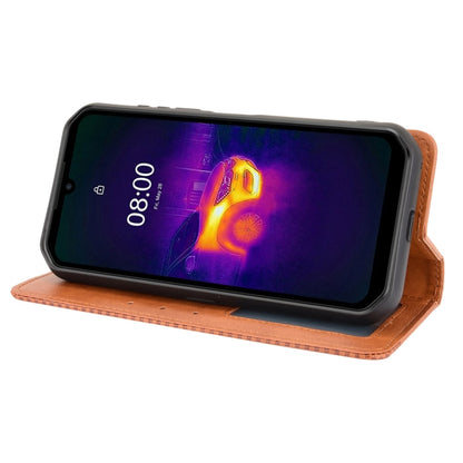 For Ulefone Armor 11 5G / Armor 11T 5G Magnetic Buckle Retro Crazy Horse Texture Horizontal Flip Leather Case with Holder & Card Slots & Photo Frame(Brown) by buy2fix