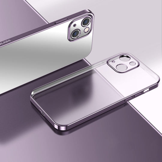 For iPhone 13 mini SULADA Electroplating Shockproof Ultra-thin TPU Protective Case (Purple)