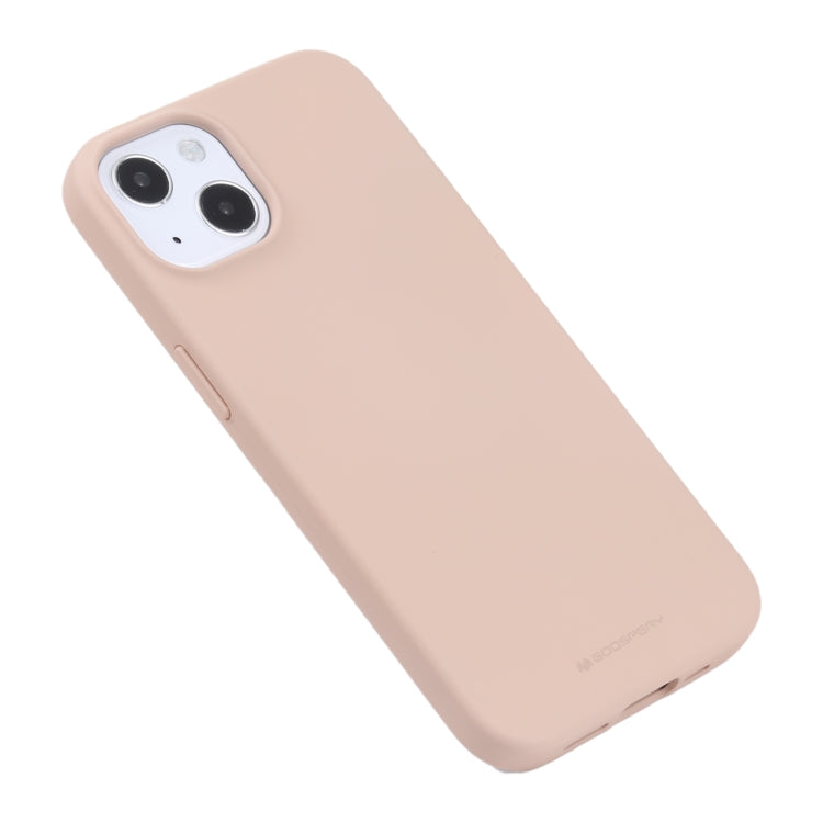 For iPhone 13 mini GOOSPERY SOFT FEELING Liquid TPU Shockproof Soft Case (Light Pink) - iPhone 13 mini Cases by GOOSPERY | Online Shopping UK | buy2fix