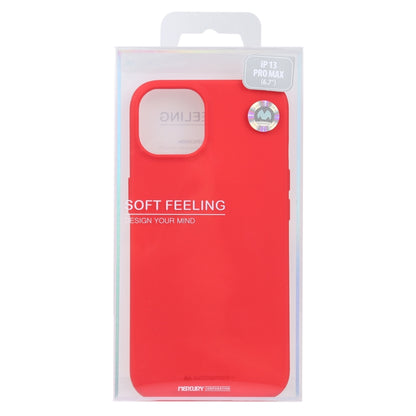 For iPhone 13 Pro GOOSPERY SOFT FEELING Liquid TPU Shockproof Soft Case (Red) by GOOSPERY