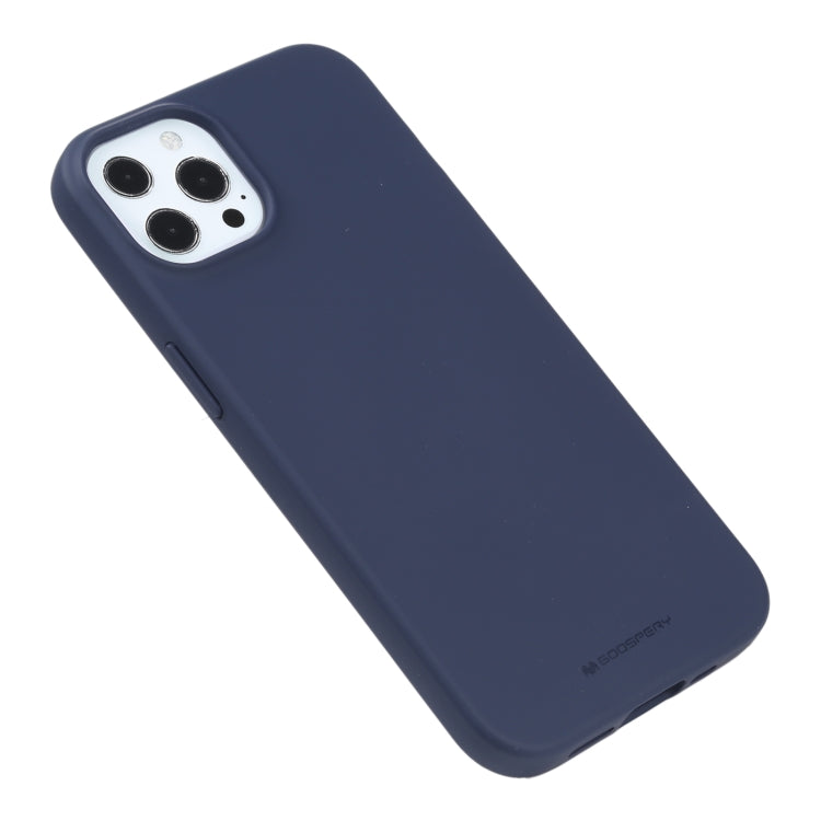 For iPhone 13 Pro GOOSPERY SOFT FEELING Liquid TPU Shockproof Soft Case (Navy Blue) by GOOSPERY