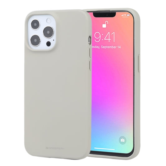 For iPhone 13 Pro Max GOOSPERY SOFT FEELING Liquid TPU Shockproof Soft Case (Stone Grey) by GOOSPERY
