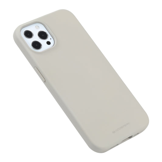 For iPhone 13 Pro Max GOOSPERY SOFT FEELING Liquid TPU Shockproof Soft Case (Stone Grey) by GOOSPERY