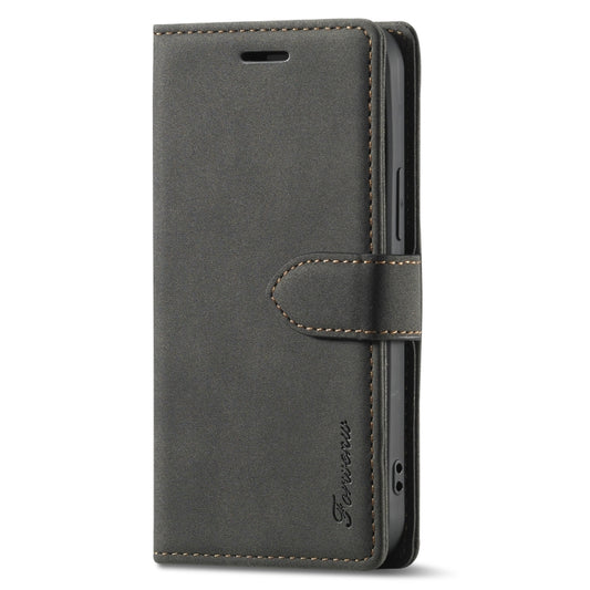 For iPhone 13 mini Forwenw F1 Series Matte Strong Magnetism Horizontal Flip Leather Case with Holder & Card Slots & Wallet & Photo Frame (Black) - iPhone 13 mini Cases by Forwenw | Online Shopping UK | buy2fix