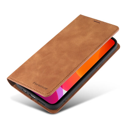 For iPhone 13 mini Forwenw Dream Series Magnetic Oil Edge Horizontal Flip Leather Case with Holder & Card Slot & Photo Frame & Wallet (Brown) - iPhone 13 mini Cases by Forwenw | Online Shopping UK | buy2fix