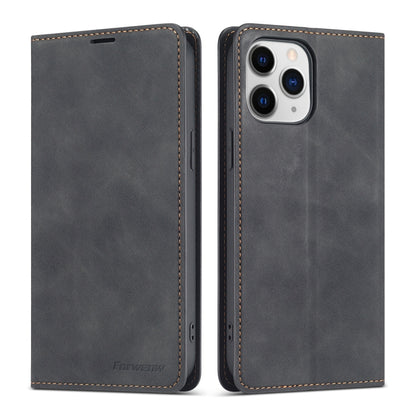 For iPhone 13 Pro Forwenw Dream Series Magnetic Oil Edge Horizontal Flip Leather Case with Holder & Card Slot & Photo Frame & Wallet (Black) - iPhone 13 Pro Cases by Forwenw | Online Shopping UK | buy2fix