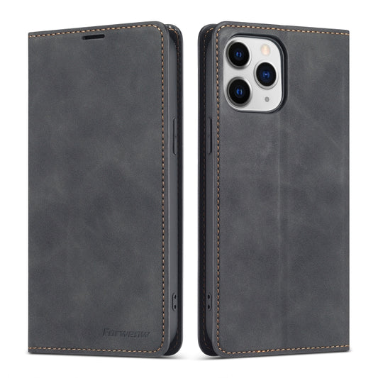 For iPhone 13 Pro Forwenw Dream Series Magnetic Oil Edge Horizontal Flip Leather Case with Holder & Card Slot & Photo Frame & Wallet (Black) - iPhone 13 Pro Cases by Forwenw | Online Shopping UK | buy2fix