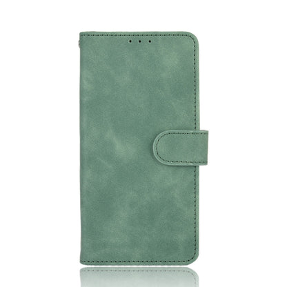For iPhone 13 Solid Color Skin Feel Magnetic Buckle Horizontal Flip Calf Texture PU Leather Case with Holder & Card Slots & Wallet(Green) by buy2fix