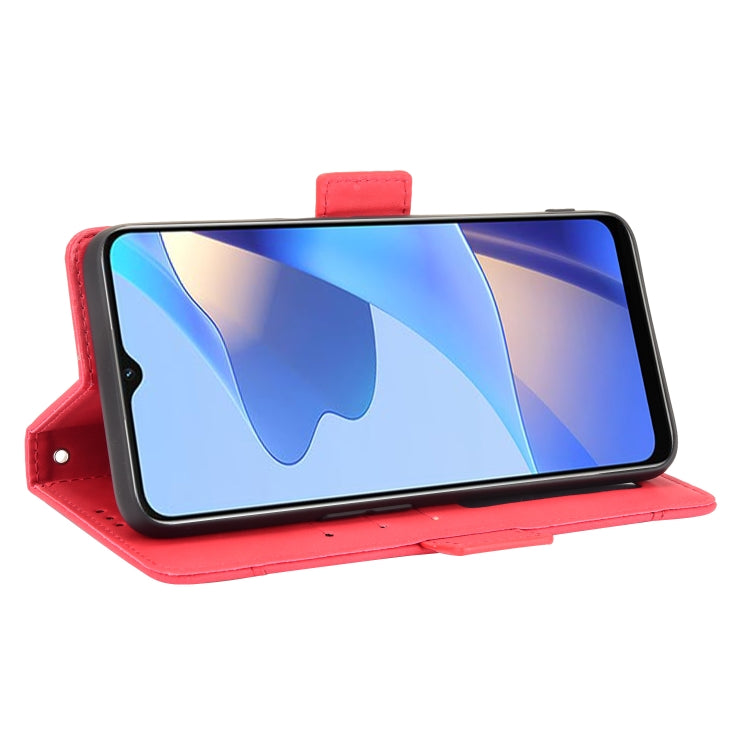 For OPPO A16 Skin Feel Calf Pattern Horizontal Flip Leather Case with Holder & Card Slots & Photo Frame(Red) by buy2fix