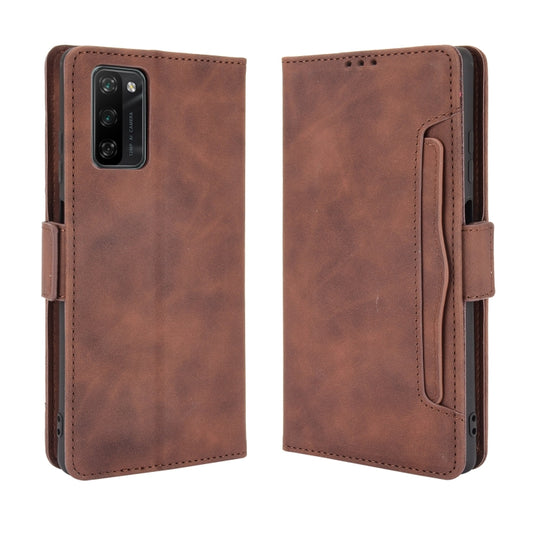 For Blackview A100 Skin Feel Calf Pattern Horizontal Flip Leather Case with Holder & Card Slots & Photo Frame(Brown) by buy2fix